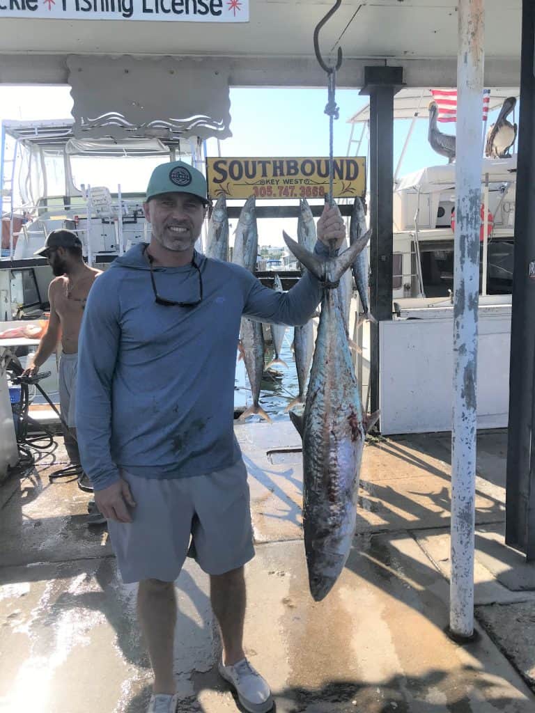 28 lb Kingfish caught with Southbound Sportfishing in Key West Florida
