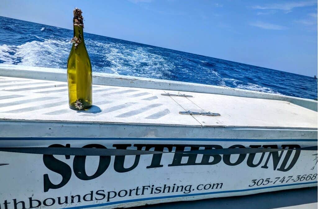Key West Fishing Charter Finds a Message in a Bottle! Southbound