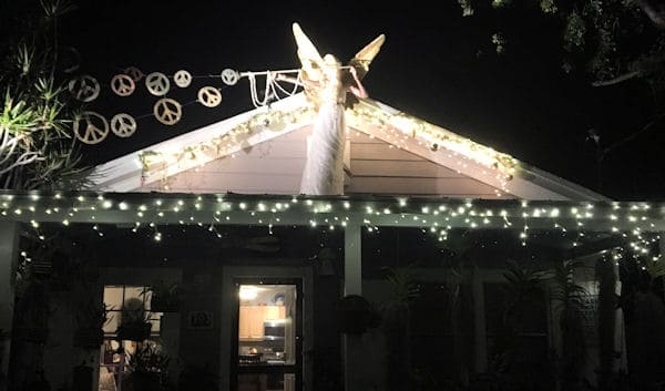 Our Christmas Angel on our house