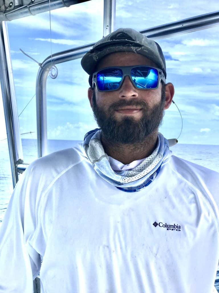 New 1st mate on the deck of the Southbound in Key West, Florida