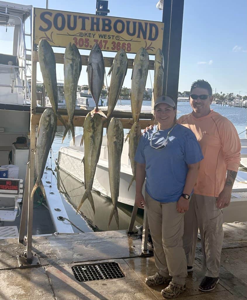 Happy Customers with a good catch of Mahi