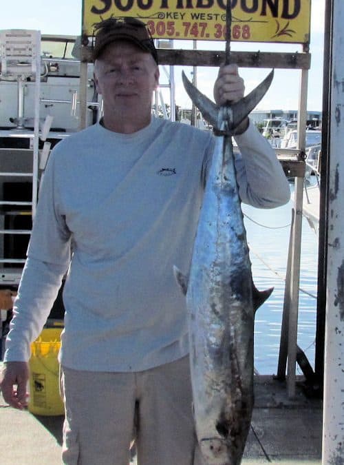 20 lb King mackerel caught in Key West on Charter Boat Southbound