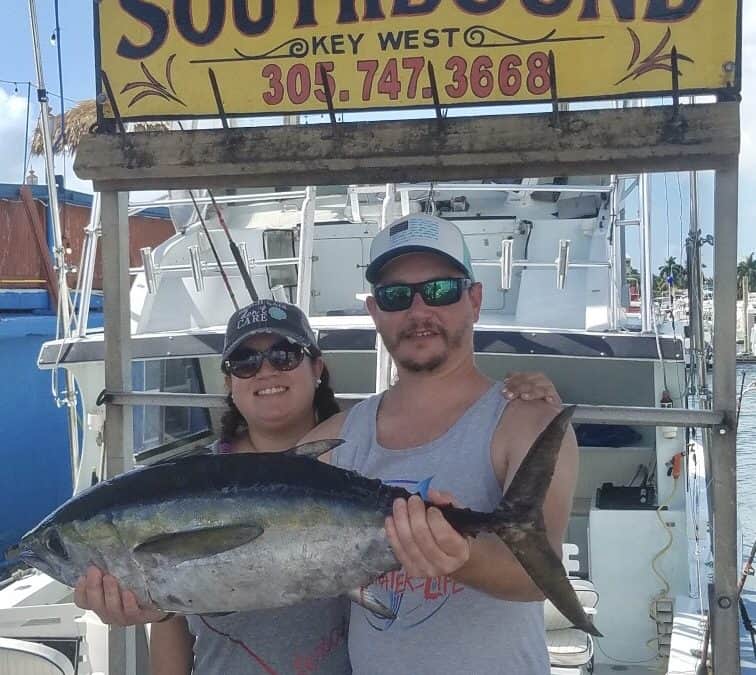 Black Fin Tuna caught Key West fishing on the Charter Boat Southbound
