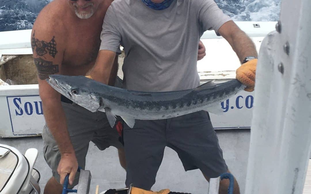 Big Barracuda caught in Key West fishing on the reef