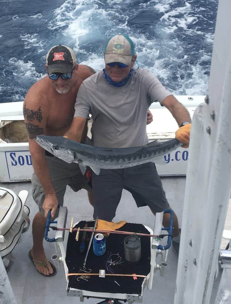 Big Barracuda caught in Key West fishing on the reef