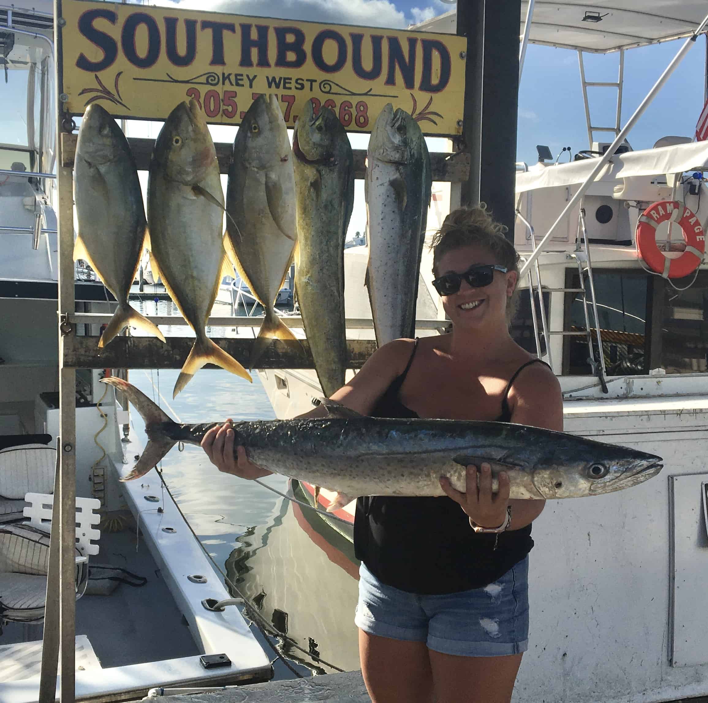 Nice King Mackerel caught in Key West fishing on the Southbound